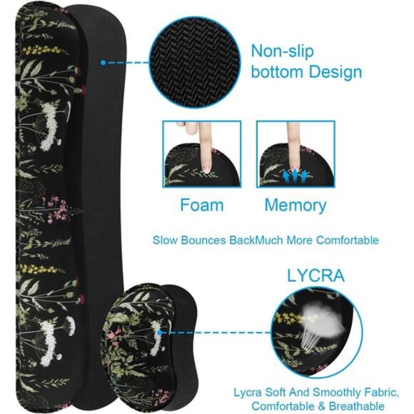 Large Mouse pad for Desk, Computer Desk Mat, 3Pcs XXL Keyboard and Mouse Pad - Picture 4 of 7